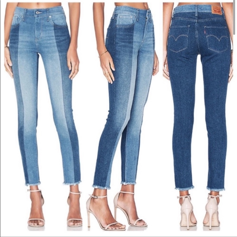 Levis 721 High Rise Skinny Jeans in Indigo Undone Size 24